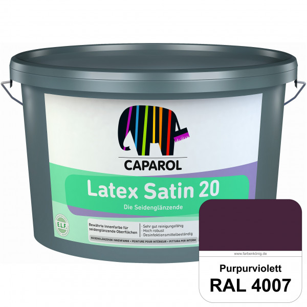 Latex Satin 20 (RAL 4007 Purpurviolett) strapazierfähige seidenglänzende Latexfarbe (Innen)