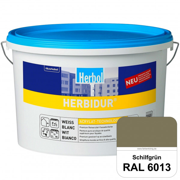 Herbidur (RAL 6013 Schilfgrün) Reinacrylat-Fassadenfarbe mit Langzeitwetterschutz