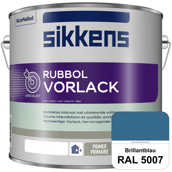 Rubbol Vorlack (RAL 5007 Brillantblau) Aromatenfreier Vorlack der Spitzenklasse (außen & innen)