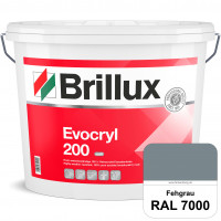 Evocryl 200 (RAL 7000 Fehgrau) Verschmutzungsunempfindliche 100% Reinacrylat Fassadenfarbe