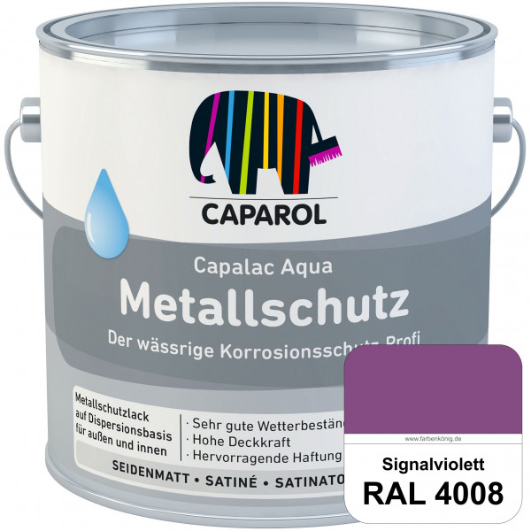 Capalac Aqua Metallschutz (RAL 4008 Signalviolett) wasserbasierter Korrosionsschutz für Stahl & verz