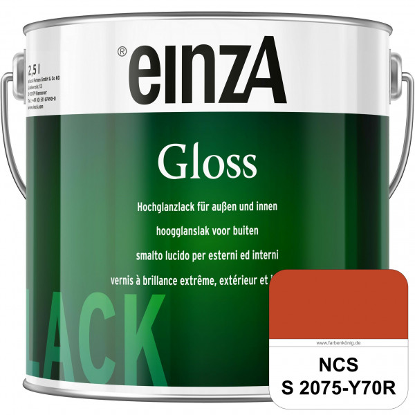 einzA Gloss (NCS S 2075-Y70R) Hochwertiger Alkydharzlack in Premium-Qualität, hochglänzend.