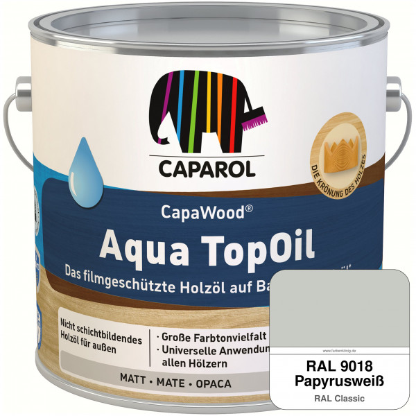 CapaWood® AquaTopOil (RAL 9018 Papyrusweiß)