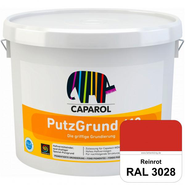Putzgrund 610 (RAL 3028 Reinrot) Wasserverdünnbare & haftvermittelnde gefüllte SpezialGrundierfarbe