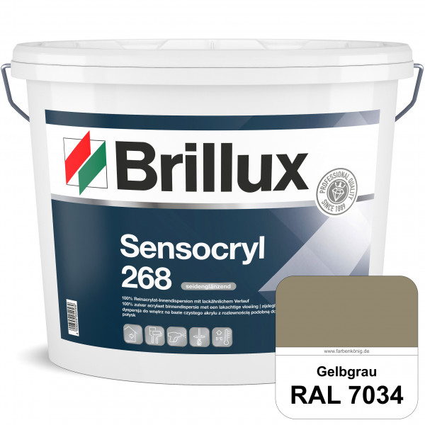 Sensocryl ELF 268 (RAL 7034 Gelbgrau) hochwertige seidenglänzende & strapazierfähige Reinacrylat-Inn