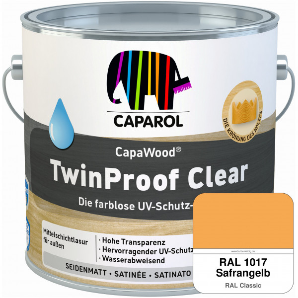 CapaWood® TwinProof Clear (RAL 1017 Safrangelb) - ersetzt Capadur TwinProof