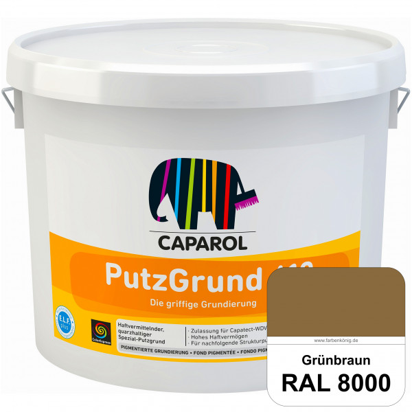 Putzgrund 610 (RAL 8000 Grünbraun) Wasserverdünnbare & haftvermittelnde gefüllte SpezialGrundierfarb