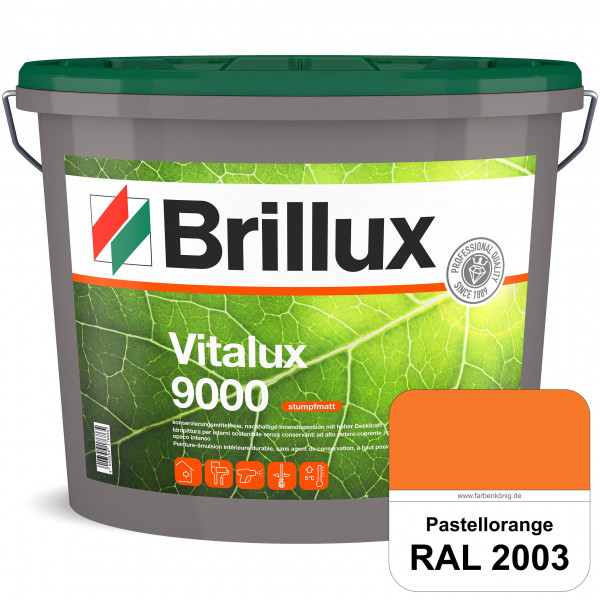 Vitalux 9000 (RAL 2003 Pastellorange) konservierungsmittelfreie Innendispersion für Kinder- & Schlaf
