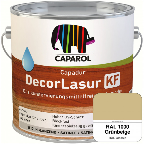 Caparol Capadur DecorLasur KF (RAL 1000 Grünbeige)