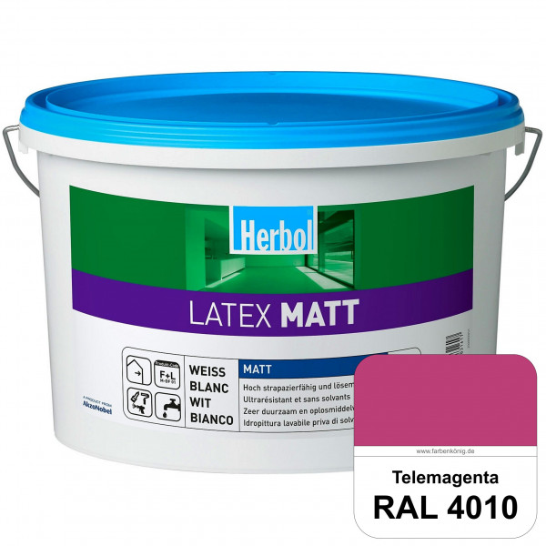Latex Matt (RAL 4010 Telemagenta) Matte Latexfarbe mit hoher Strapazierfähigkeit