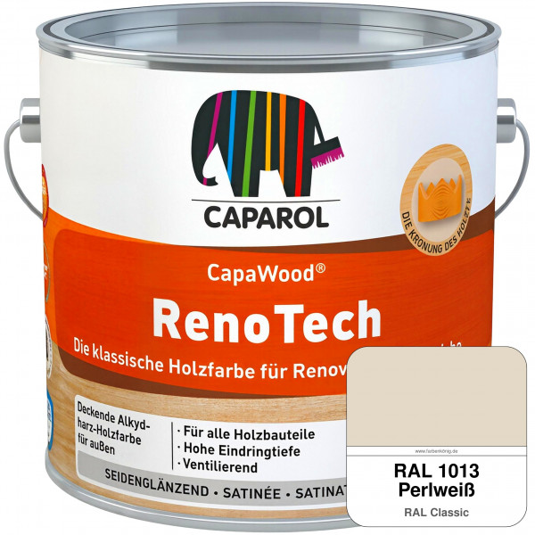 CapaWood® RenoTech (RAL 1013 Perlweiß) - ersetzt Capadur RenoTech