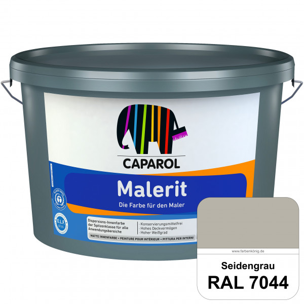 Malerit E.L.F. (RAL 7044 Seidengrau) matte Innenfarbe für Neu- & Renovierungsanstriche