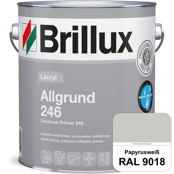 Lacryl Allgrund 246 (RAL 9018 Papyrusweiß) Grundierung für Acryl- und Alkydharzlacken auf Holz, Zink