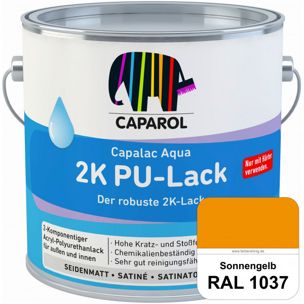 Capalac Aqua 2K PU-Lack (RAL 1037 Sonnengelb) chemisch und mechanisch widerstandsfähige Lackierungen