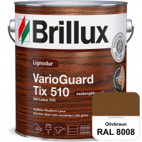 Lignodur VarioGuard Tix 510 (Gel-Lasur 510) RAL 8008 Olivbraun