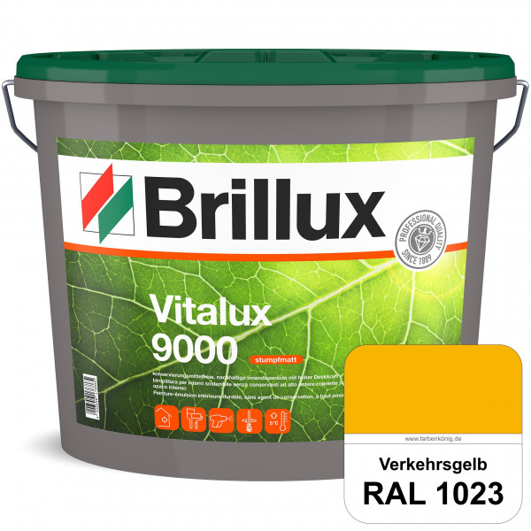 Vitalux 9000 (RAL 1023 Verkehrsgelb) konservierungsmittelfreie Innendispersion für Kinder- & Schlafz