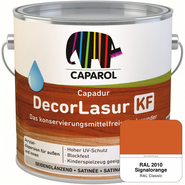 Caparol Capadur DecorLasur KF (RAL 2010 Signalorange)