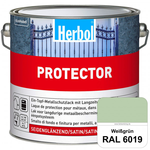 Protector (RAL 6019 Weißgrün) Seidenglänzende Spezialbeschichtung für Eisen- und NE-Metalle (außen)