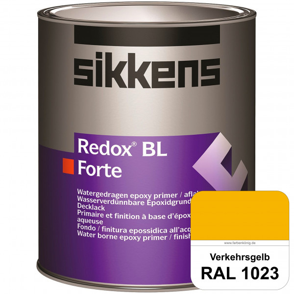 Redox BL Forte (RAL 1023 Verkehrsgelb) seidenmatte & wasserbasierte 2-K-Epoxidharzlack (innen)