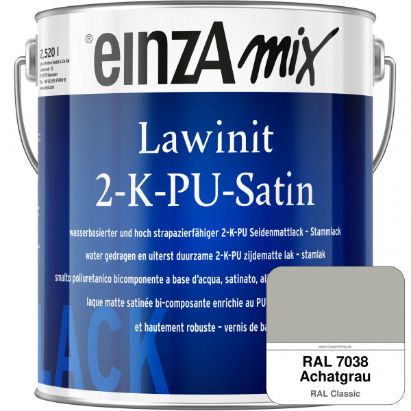 einzA Lawinit 2-K-PU Satin Stammlack (RAL 7038 Achatgrau)