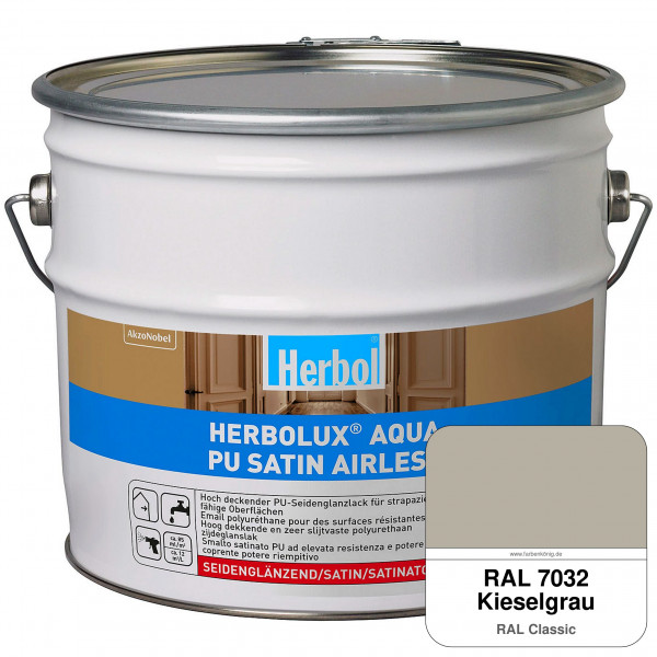 Herbolux Aqua PU Satin Airless (RAL 7032 Kieselgrau)