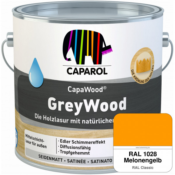 CapaWood® GreyWood (RAL 1028 Melonengelb) - ersetzt Capadur GreyWood