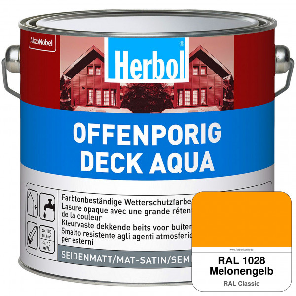 Offenporig-Deck Aqua (RAL 1028 Melonengelb)