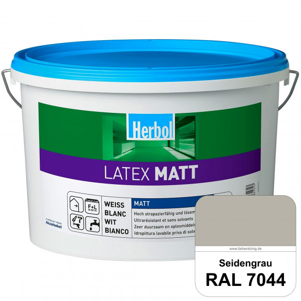Latex Matt (RAL 7044 Seidengrau) Matte Latexfarbe mit hoher Strapazierfähigkeit