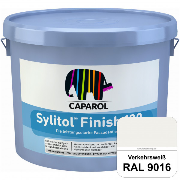 Sylitol® Finish 130 (RAL 9016 Verkehrsweiß) wetterbeständige Fassadenbeschichtungen auf Silikatbasis