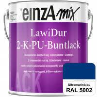 einzA LawiDur 2-K-PU-Buntlack - Seidenglanz (RAL 5002 Ultramarinblau)