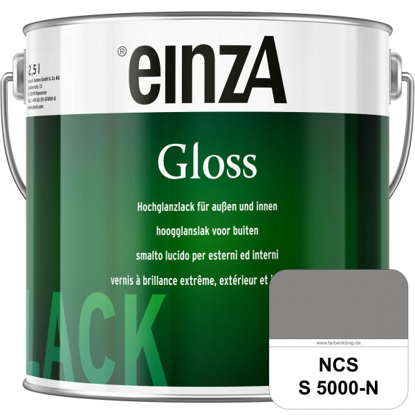 einzA Gloss (NCS S 5000-N) Hochwertiger Alkydharzlack in Premium-Qualität, hochglänzend.