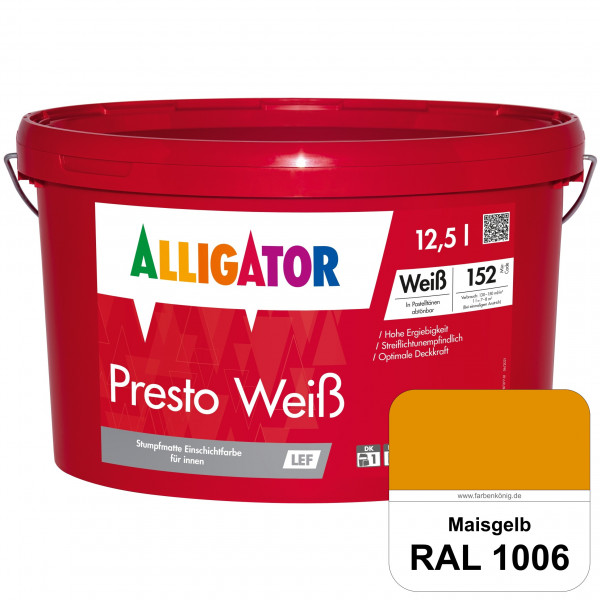Presto Weiß LEF (RAL 1006 Maisgelb)