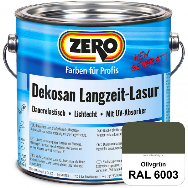 Dekosan Langzeit-Lasur (RAL 6003 Olivgrün)
