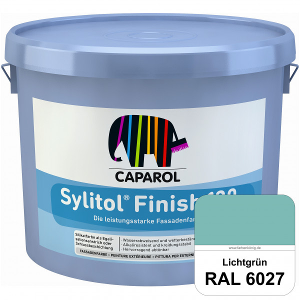 Sylitol® Finish 130 (RAL 6027 Lichtgrün) wetterbeständige Fassadenbeschichtungen auf Silikatbasis