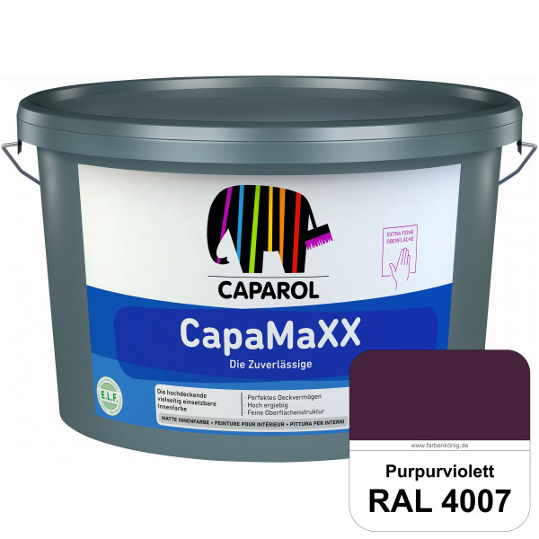 CapaMaXX (RAL 4007 Purpurviolett) tuchmatte Innenfarbe mit hohem Deckvermögen und Ergiebigkeit