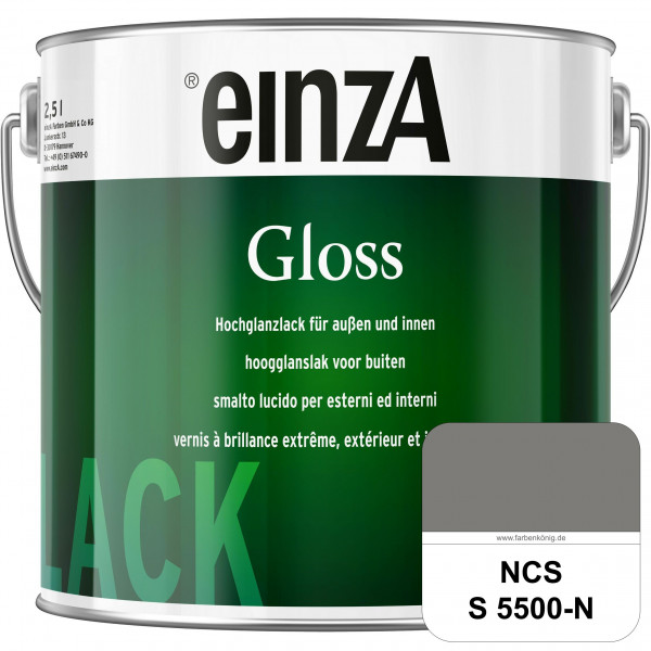 einzA Gloss (NCS S 5500-N) Hochwertiger Alkydharzlack in Premium-Qualität, hochglänzend.
