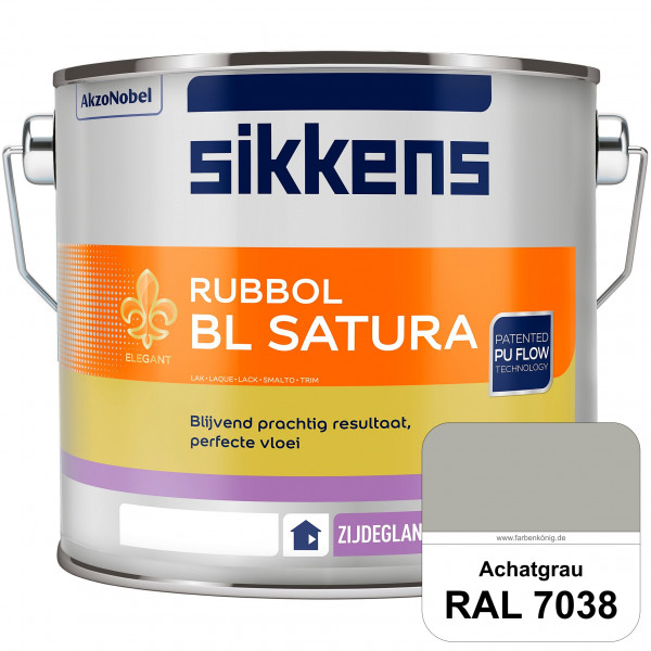 Rubbol BL Satura (RAL 7038 Achatgrau) seidenglänzender PU-Lack (wasserbasiert) innen & außen