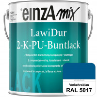 einzA LawiDur 2-K-PU-Buntlack - Hochglanz (RAL 5017 Verkehrsblau)