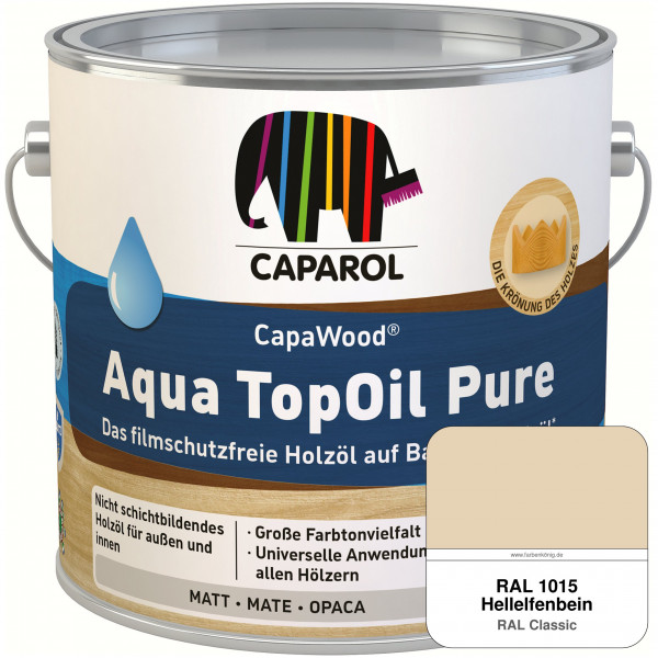 CapaWood® AquaTopOil Pure (RAL 1015 Hellelfenbein) - ersetzt CapaGreen Holz-Öl Aqua
