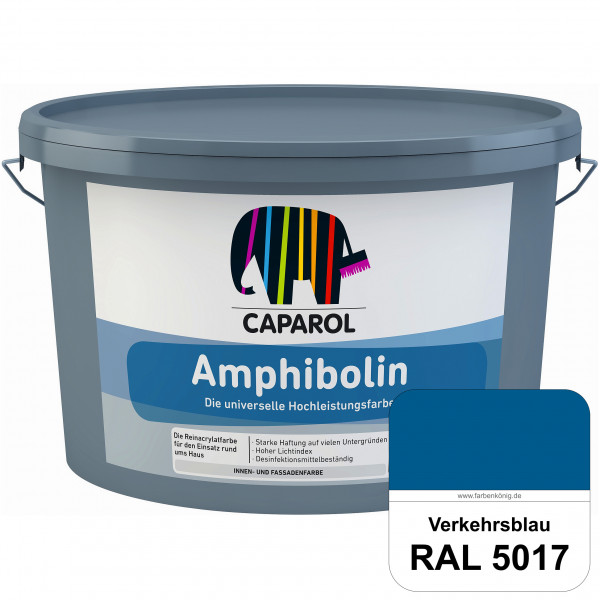 Amphibolin (RAL 5017 Verkehrsblau) Universalfarbe auf Reinacrylbasis innen & außen