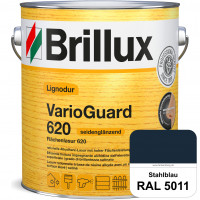 Lignodur VarioGuard 620 (Flächenlasur 620) RAL 5011 Stahlblau