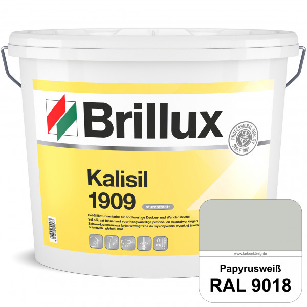 Kalisil 1909 Silikat-Innenfarbe (RAL 9018 Papyrusweiß) Sol-Silikat-Innenfarbe für hochwertige Decken