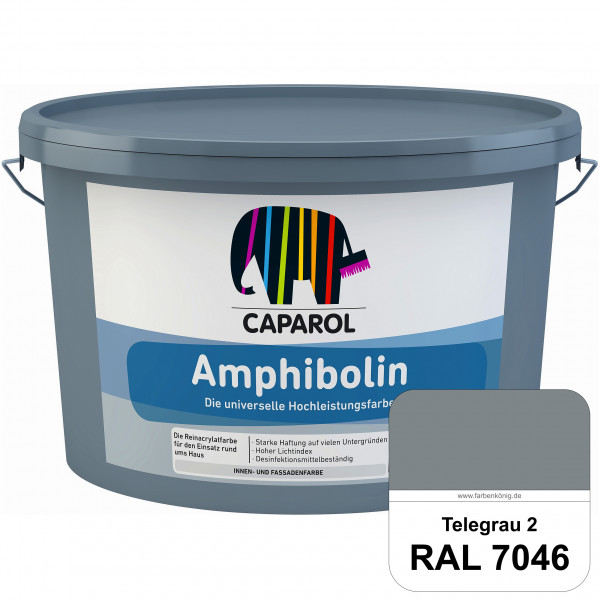 Amphibolin (RAL 7046 Telegrau 2) Universalfarbe auf Reinacrylbasis innen & außen