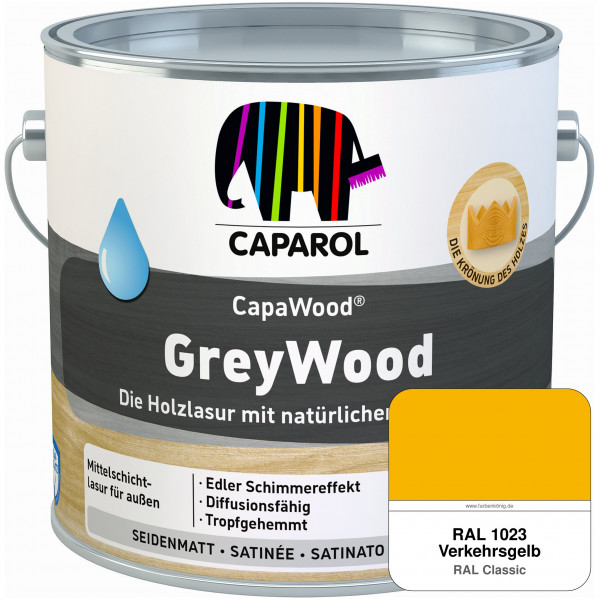CapaWood® GreyWood (RAL 1023 Verkehrsgelb) - ersetzt Capadur GreyWood