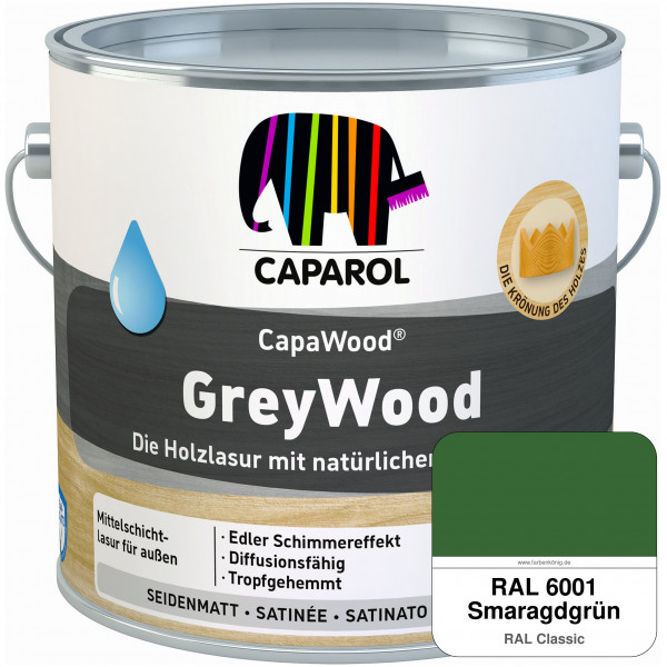 CapaWood® GreyWood (RAL 6001 Smaragdgrün) - ersetzt Capadur GreyWood