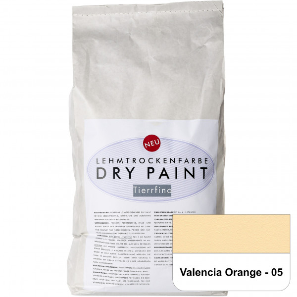 DRY-PAINT Lehmtrockenfarbe - Valencia Orange - 05