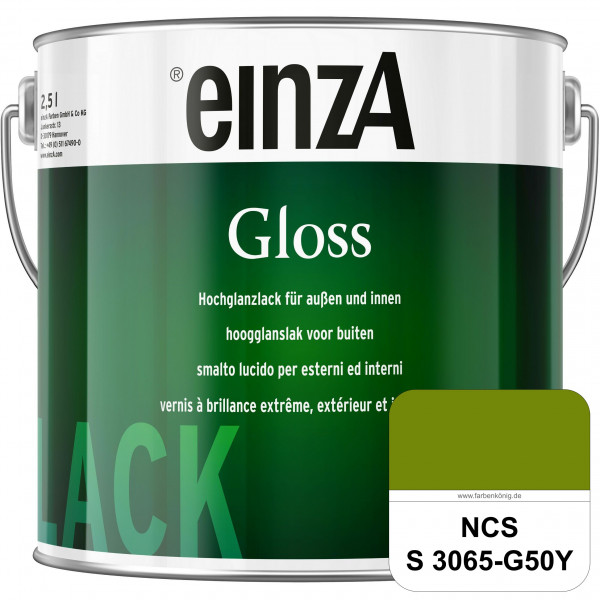 einzA Gloss (NCS S 3065-G50Y) Hochwertiger Alkydharzlack in Premium-Qualität, hochglänzend.