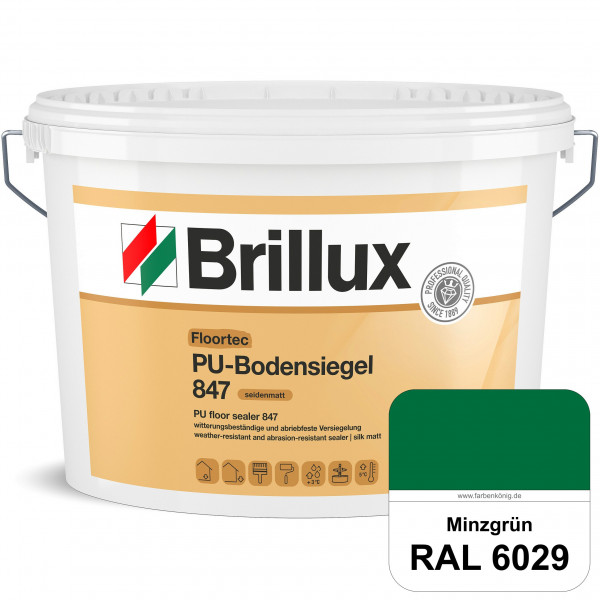 Floortec PU-Bodensiegel ELF 847 (RAL 6029 Minzgrün) seidenmatt, witterungsbeständig, außen & innen