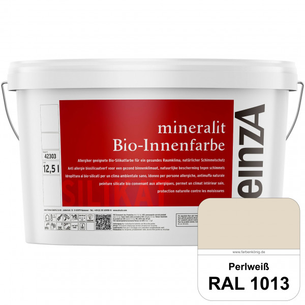 einzA mineralit Bio-Innenfarbe (RAL 1013 Perlweiß) Bio-Silikat-Innenfarbe gemäß VOB DIN 18 363