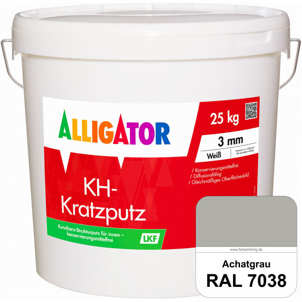 KH-Kratzputz LEF 2 mm (RAL 7038 Achatgrau)